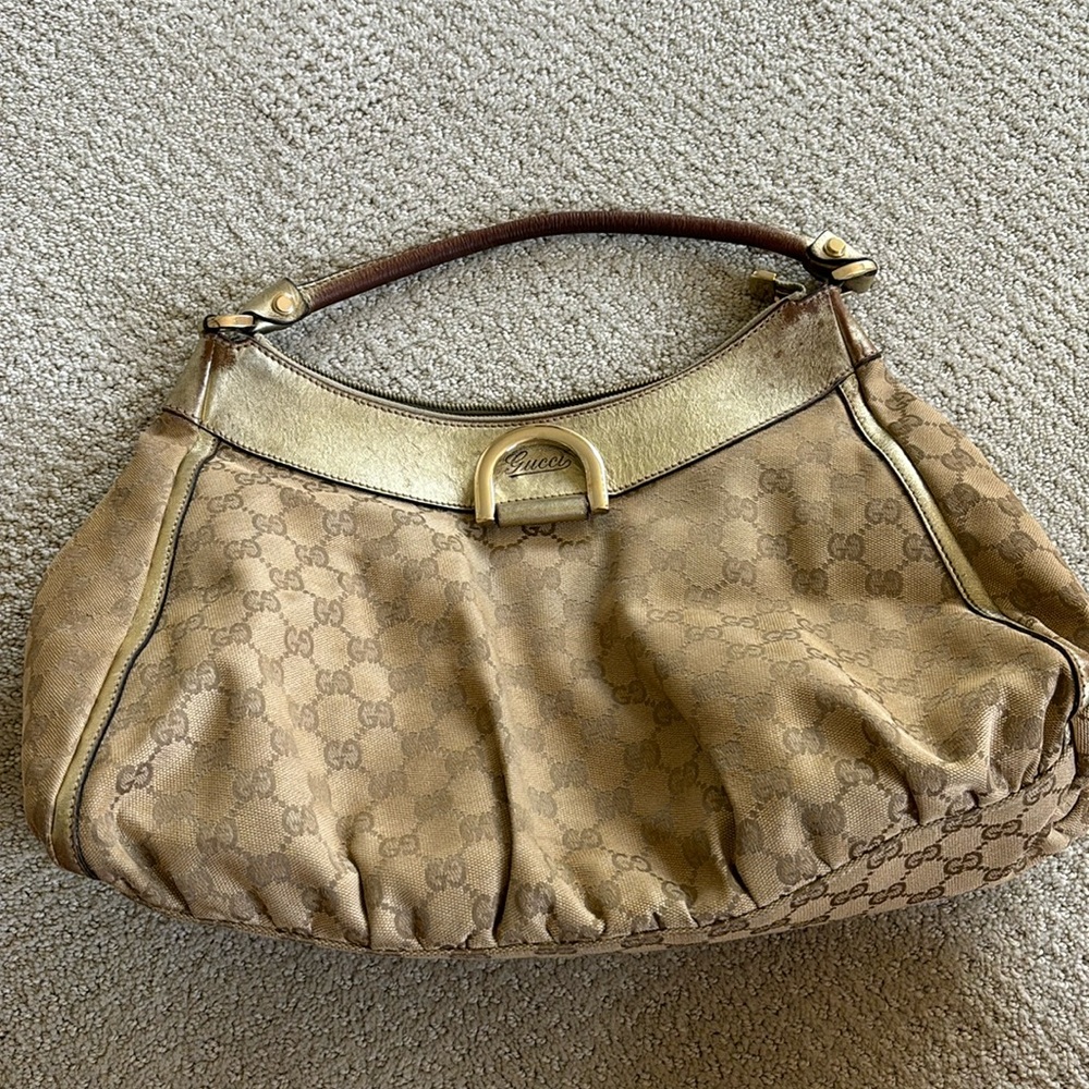 Vintage Gucci monogram handbag